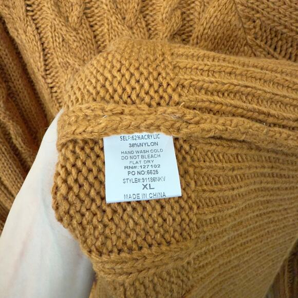 [Skylar Rose] VICI Once Upon A Fall Chunky Cable Knit Turtleneck Sweater NWT XL - Picture 12 of 12